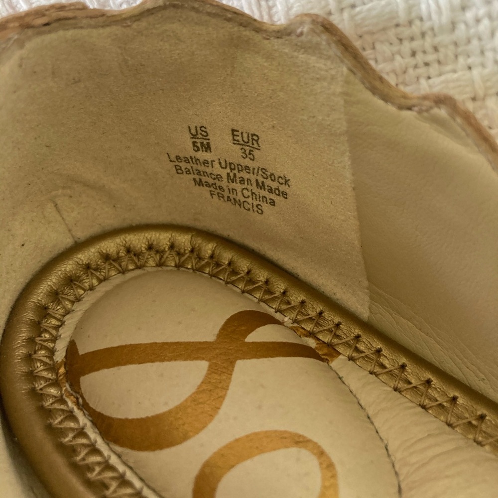 Sam Edelman Francis ballerina flats in Rose gold 5 - Picture 7 of 9